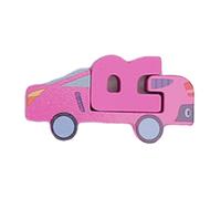 WOHPNLE Puzzle alfabeto del traffico in legno Set per bambini piccoli, puzzle di traffico di lettere ABC e blocchi di alfabeto in legno abbinando il giocattolo di apprendimento della
