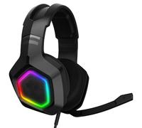 WOHPNLE Squisite cuffie da gioco wireless, audio stereo da gioco per PC con cavo intrecciato per microfono, comode da indossare, cuffie auricolari portatili per laptop (7.1 Canale)
