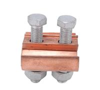 WOHPNLE Terminali paralleli di rame, tinture a vite T -2 Tipo T per lavorazione del legno con eccellente design a doppio bullone di potenza adatto a importanti installazioni elettriche