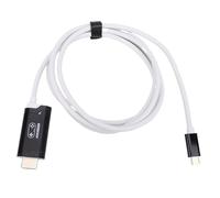 WOHPNLE USB C Portable game console TV Adapter, 100W High Speed Portable Portable game console with 2 Durable Accessories Length Approx 2m 4K at 144Hz Fit for Converter 2 2017 Oled (Black and white)