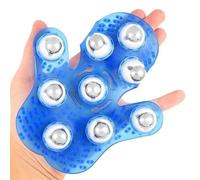 Woideklu 3x Palm 9 Palline Massaggiatore Corpo Guanto Massaggiatore Manuale per Sollievo Da Stress E Tensione, 2 pezzi