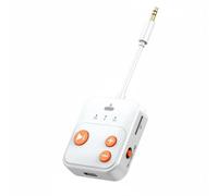 Woideklu Adattatore Audio Bluetooth 2 in 1 Trasmettitore Ricevitore Aux Portatile in Ricarica Dc 5V Uso Come Ingresso O Uscita per TV Computer Impianti Stereo