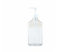 Woideklu Dispenser Sciroppo Bottiglia Contenitore Dosatore per Condimenti Pompa Manuale in Plastica Trasparente con Testa Orizzontale E Riempimento Senza, 5cc+1600ml, 5cc Pressa Standard