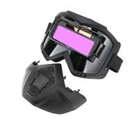 Woideklu Maschera per Saldatura Automatica a Luce Variabile, Copertura Facciale Completa, Nera, per Professionisti.