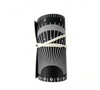 Woideklu Nastro di Riferimento per Tubi in Pvc Nero con Segni Bianchi Stampati per Tracciare Angoli E Linee di Taglio su Condutture Cilindriche con Banda, size to 1