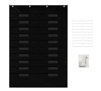 Woideklu Organizzatore Documenti da Parete Portadocumenti Tasca Cartelline Archivio Sospeso Appeso Porta Lettere Tasche in Poliestere 420D E Finestra Etichette Adatto per Ufficio Aula Porta Casa