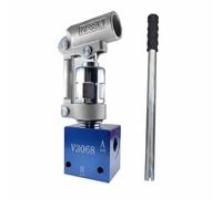Woideklu Pompa Idraulica Manuale Portatile Pompa a Mano Unità di Pressione Attuatore Idraulico Struttura in Acciaio al Carbonio E, Pompa Manuale Con Blocco Valvola Tubolare 3/8 E Leva Di Pressione