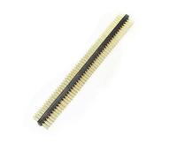 Woideklu Round Pin Header Interfaccia Affidabile Dispositivo di Collegamento Passo Ridotto per Layout Elettronici Fitti Facilita Lavori di Saldatura Adatto per, 2x50p, Doppia Fila Maschio