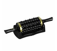 Woideklu Rullo Massaggiante Elettrico Roller Rullo per Piedi Massaggiatore a Vibrazione Strumento per Automassaggio Combinazione di Rotolamento E Vibrazioni, Oro