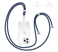 Woijrly Cordino per Cellulare Universale con 2 Patch, Tracolla da Collo Nylon Collana Regolabile e Rimovibile, Catena per Maggior Parte Smartphone, Corda per iPhone Samsung Xiaomi, Lavanda Viola