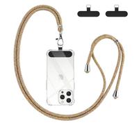 Woijrly Cordino per Cellulare Universale con 2 Patch, Tracolla da Collo Nylon Collana Regolabile e Rimovibile, Catena per Maggior Parte Smartphone, Corda per iPhone Samsung Google Xiaomi, Arcobaleno