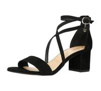 WOJAS - Sandali da donna neri I comodi estivi da donna I sandali eleganti da donna I sandali estivi con tacco a blocco