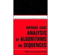 Wojciech Szpanko Average Case Analysis of Algorithms on Seque (Copertina rigida)