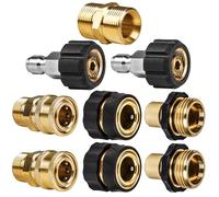 WOJET Raccordi per tubo idropulitrice, M22-14 mm a 3/8", kit di connessione rapida, set di adattatori maschio femmina a sgancio rapido per idropulitrice, tubo e pistola