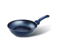 Wok 28 cm Antiaderente Effetto Pietra per Induzione con Fondo Inox Made in Italy