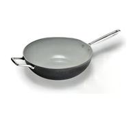 Wok Alluflon Moneta 32cm 0005394332 ARMONIA FINEGRES Con doppio manico Nero