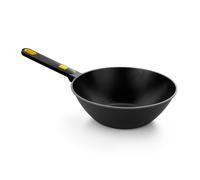 Wok antiaderente a tre strati in alluminio pressofuso BRA Daily Pro da 28 cm, per induzione completa