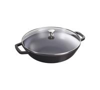Staub Wok con coperchio nero, Ø 30 cm Wok con coperchio nero, Ø 30 cm
