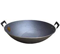 Wok Fry Pan Non Stick Frying Pans Binaural Wok Thicken Gas Stoves Comfort Toxin Free Healthy Iron Nonstick Uncoated Safe Sauté Pan Wok with Handle Frying Pan Interestin