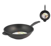 Wok Fusione Antiaderente Extra Chef 1 Manico Bakelite Cm28 H&H