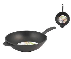 Wok Fusione Antiaderente Extra Chef 1 Manico Bakelite Cm28 H&H