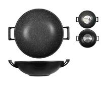 Wok H&H antiaderente in pietra diametro 28 Cm