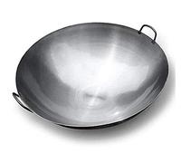 Wok, Hotel Chef Special Large Wok, Home Binaural Big Iron Pot,Vintage Cotta Iron Pad,Pentole da cucina,Utilizzato in Hotel, Stufe a Gas