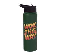 Wok in questo modo Chef Cucina cinese Stainless Steel Insulated Water Bottle