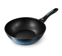 Wok Induzione Acciaio Forgiato 26cm Antiaderente Briebe Mare Blu
