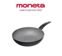 WOK PADELLA SALTAPASTA ANTIADERENTE PIETRA CM 28 MONETA DIANA INDUZIONE