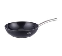 Wok/Saltapasta 28 cm in alluminio forgiato, rivestimento antiaderente in ceramica, fondo full induction, SìChef Premium