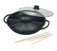 Wok SC011 36Cm Aluguss "Leipzig" Wok Padella Asiatica Asia Pentola Nuova