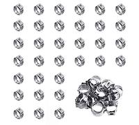 Wokape 50 fascette stringitubo a orecchio singolo 10,3-12,8 mm, in acciaio inox 304 PEX Pinch Morsetti Cinch Anelli Strumento di crimpatura Stepless Fascetta per il fissaggio di tubi e automobilistici