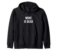 Woke Is Dead - Umorismo Sarcastico per realisti e cinici Felpa con Cappuccio