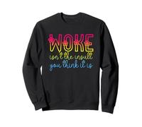 Woke Isn't The Insult You Think it is Pan Flowers Pansexual Felpa
