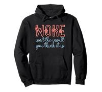 Woke Isn't The Insult You Think it is Retro Flowers Vintage Felpa con Cappuccio