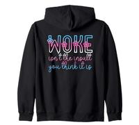 Woke Isn't The Insult You Think it is Trans Flowers Vintage Felpa con Cappuccio