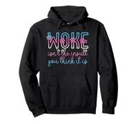 Woke Isn't The Insult You Think it is Trans Flowers Vintage Felpa con Cappuccio