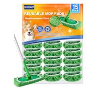 WOKEEPOW 15 Cuffietta In Microfibra per Swiffer Panni Catturapolvere, Utilizzabile Sia Asciutto Che Bagnato, Panni Riutilizzabili per Swiffer Lavapavimenti, Perfetti per La Casa, L'Ufficio e Gli Hotel