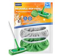 WOKEEPOW 2 Panni per Swiffer - Grigio & Verde, Asciutto & Bagnato