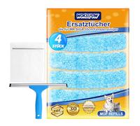 WOKEEPOW 4 pezzi per Tergivetro per Doccia da 35 cm, Riutilizzabile per MR.SIGA 35 cm Tergivetro e lavavetri in microfibra, Elevato potere pulente, Panno in Microfibra per 35 cm lunghezza spazzola