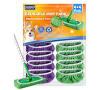 WOKEEPOW 8 Panni per Swiffer Sweeper, Panni Catturapolvere In Microfibra Riutilizzabili per Swiffer Lavapavimenti, Panni Pavimenti Asciutti/Bagnati, 2 Colori - Utilizzo per Zone