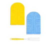 WOKEEPOW Panni Riutilizzabili compatibili con Swiffer Panni Catturapolvere con 1 Manico, Duster Piumini Catturapolvere Lavabile per Swiffer Duster, Duster Ricariche per Spolverini per Casa, Ufficio