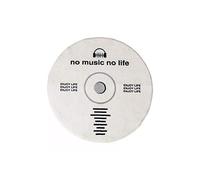 Wokii Tappetino rotondo con disco CD, nero con dischi musicali, tappeto creativo a forma di CD, tappeto rotondo antiscivolo per camera da letto, soggiorno, decorazione per la casa