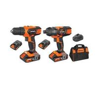 Wokin Kit Trapani Avvitatori a Batteria 2x20V 2,0 Ah GP20V 2 pz con Borsa 628002