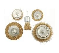 Wokin Set di 5 spazzole metalliche arancioni e nere