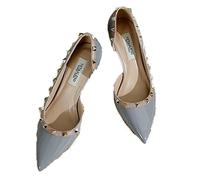 WOkismD Décolleté con Rivetti Borchiati Moda Donna Décolleté Sexy con Punta a Punta Tacchi a Spillo Party Décolleté con Taglio Laterale Décolleté con Punta Chiusa Scarpe Eleganti Classiche,Blu,34