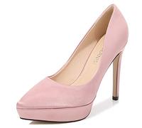 WOkismD Scarpe da donna con tacco a spillo sexy con tacco alto a spillo scarpe da ufficio in raso da sposa con décolleté, rosa, taglia 39