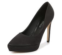 WOkismD Scarpe da donna con tacco a spillo sexy con tacco alto a spillo scarpe da ufficio in raso da sposa con décolleté, colore nero, taglia 45
