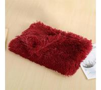 Wokuaile Coperta Cane Lavabile Morbido Coperta Gatto Soffice Caldo Doppia Faccia per Cani, Gatti, Conigli e Altri Animali Domestici Rosso Vino, 75 x 100 cm